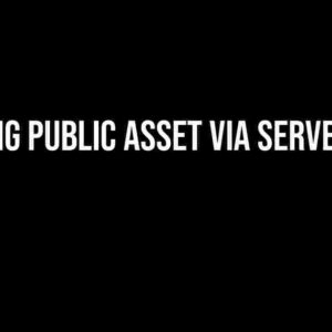 Accessing Public Asset via Server Action