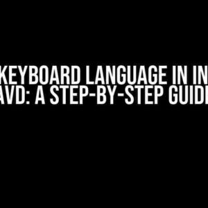 Adding Keyboard Language in Intune to AVD: A Step-by-Step Guide